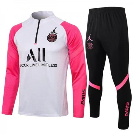 Barn Paris Saint-Germain Tränings Sweatshirtställ Kvarts-Dragkedja 2022-23 Vit svart Barn Paris Saint-Germain Tränings Sweatshirtställ Kvarts-Dragkedja 2022-23 Vit svart